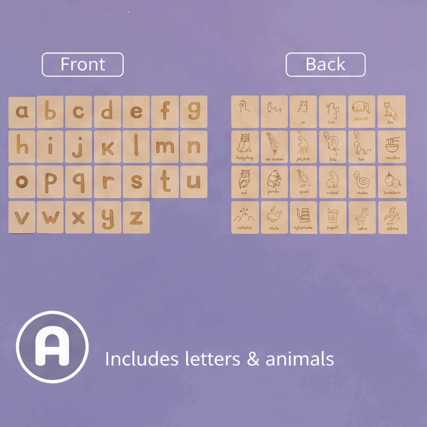 Montessori English Word Board