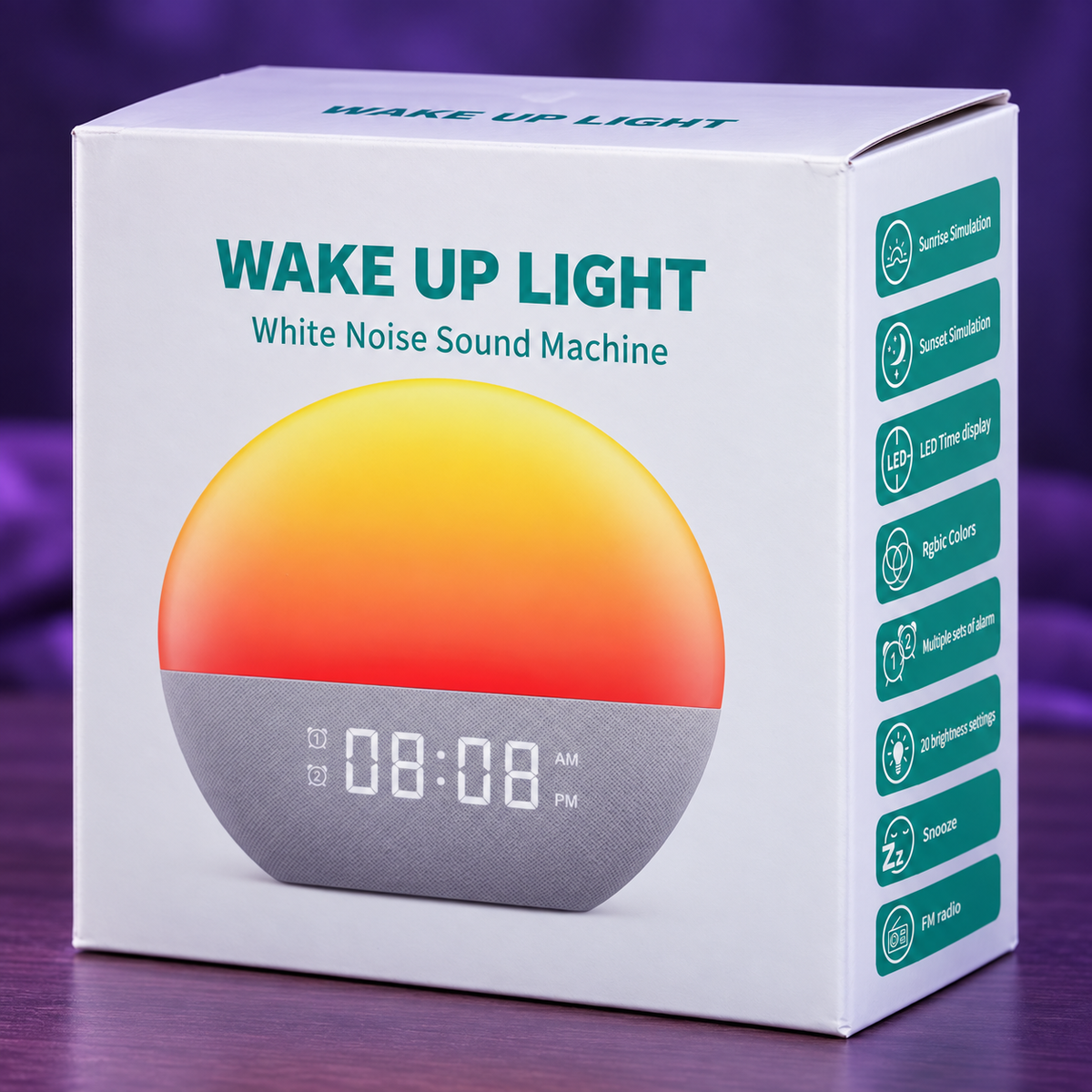 Rivenzo® Sunrise Wake & Sleep Alarm Clock